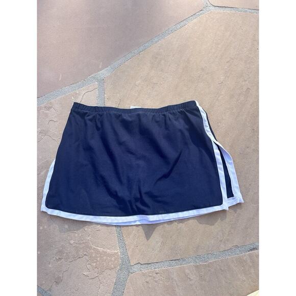 Vintage Nike Fit Dry Womens Sz M Navy Blue Tennis Skort Skirt W/Shorts AG - Picture 3 of 4